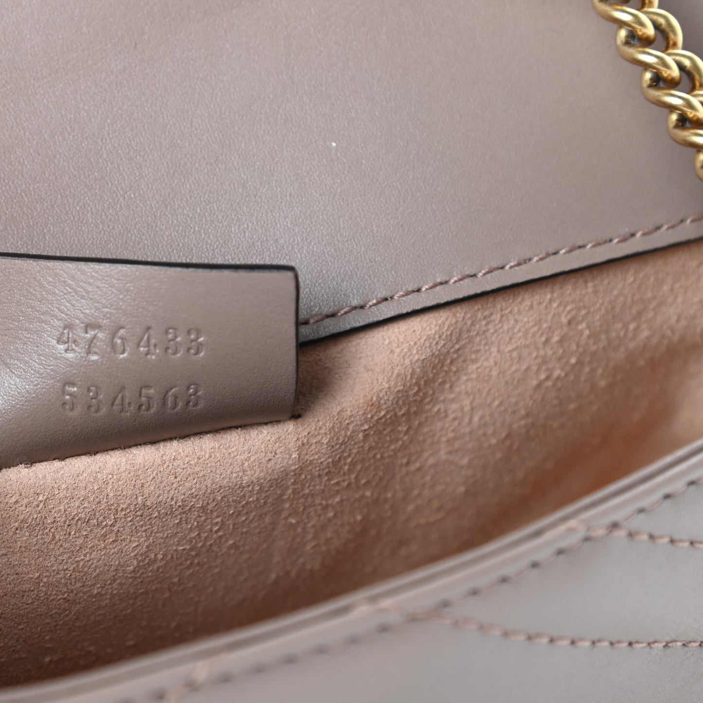 Calfskin Matelasse Super Mini GG Marmont Shoulder Bag Porcelain Rose