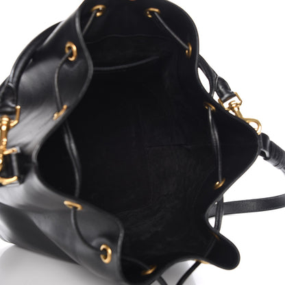 Saint Laurent Calfskin Large Emmanuelle Bucket Bag Black 6 of 8