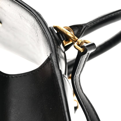 Balenciaga Shiny Box Calfskin Hourglass Top Handle Bag XS Black 17 of 21