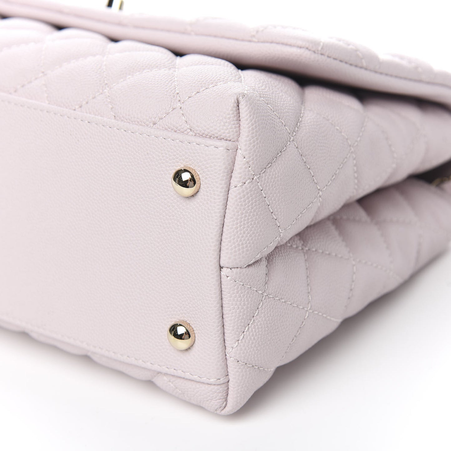 Caviar Quilted Small Coco Handle Flap Lilas Lilac