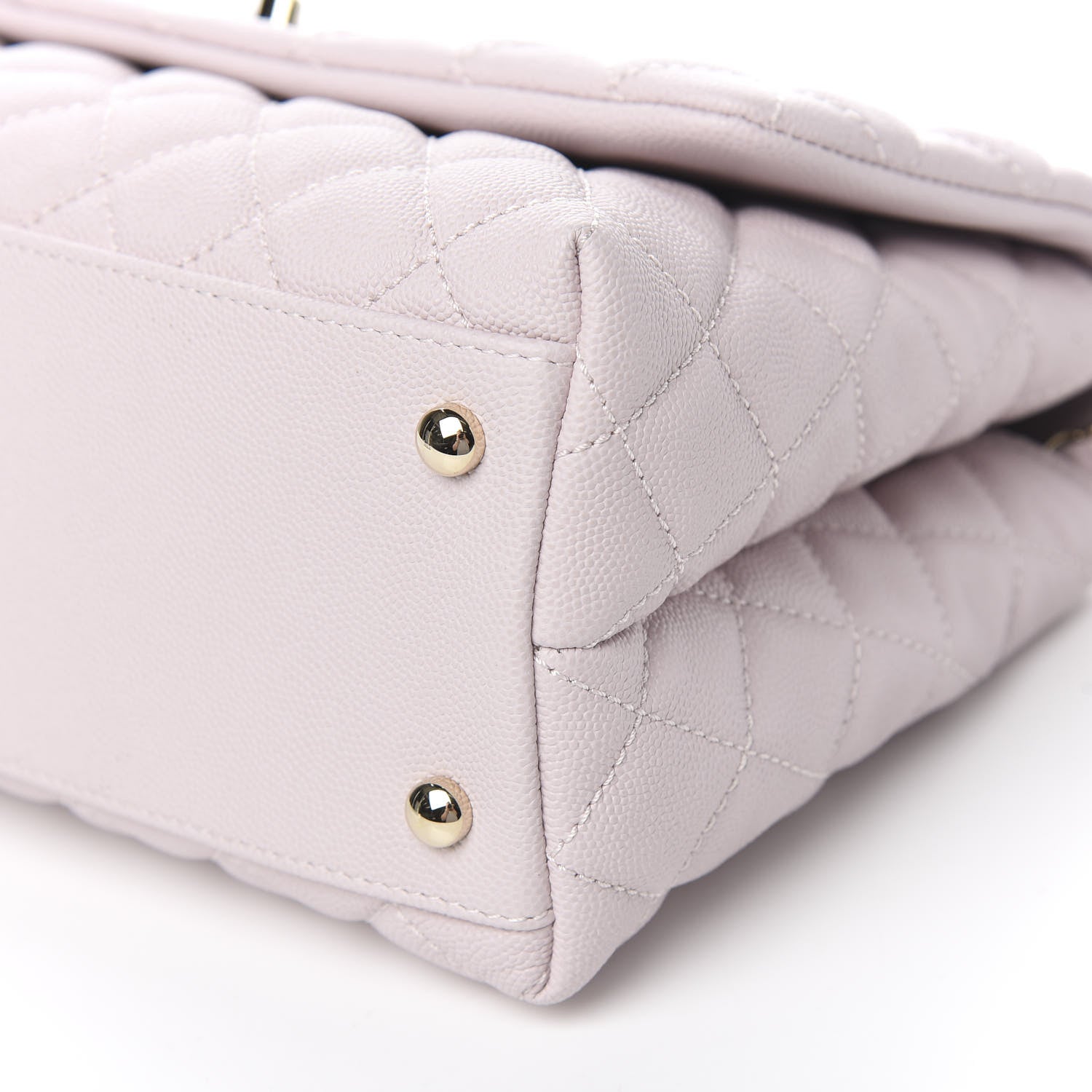 Chanel Caviar Quilted Small Coco Handle Flap Lilas Lilac 9 of 10
