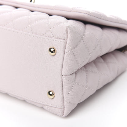 Chanel Caviar Quilted Small Coco Handle Flap Lilas Lilac 9 of 10