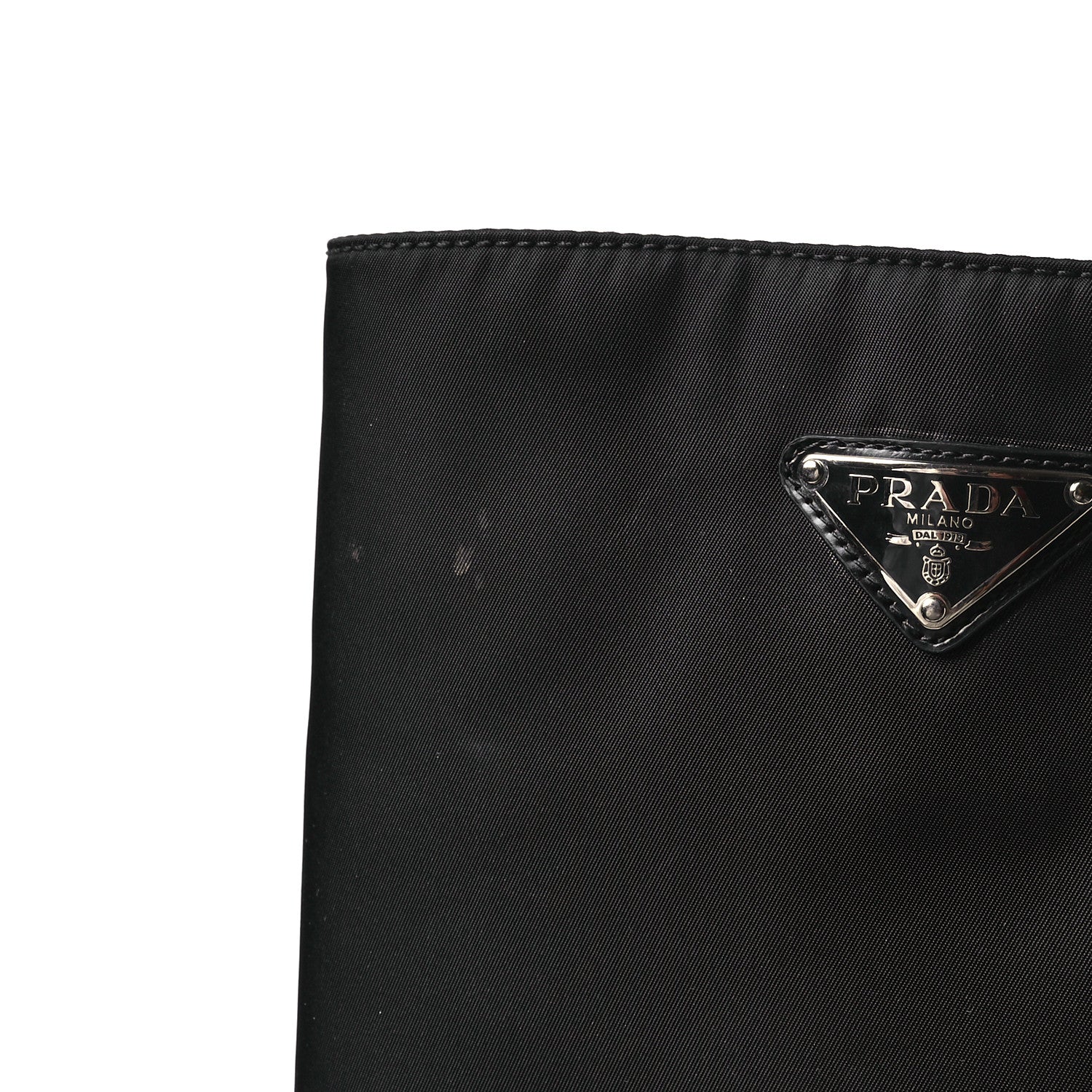 Prada Spazzolato Re-Nylon Metal Triangle Logo 90mm Tall Boots 37 Black 9 of 9