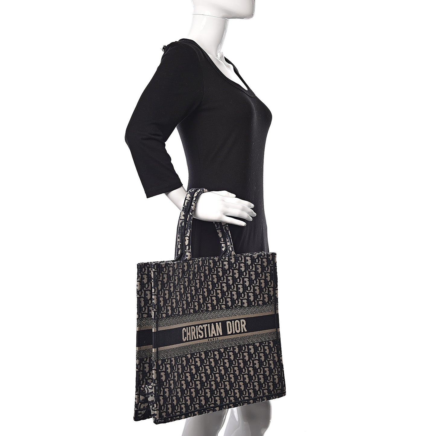 Oblique Book Tote Blue Multicolor