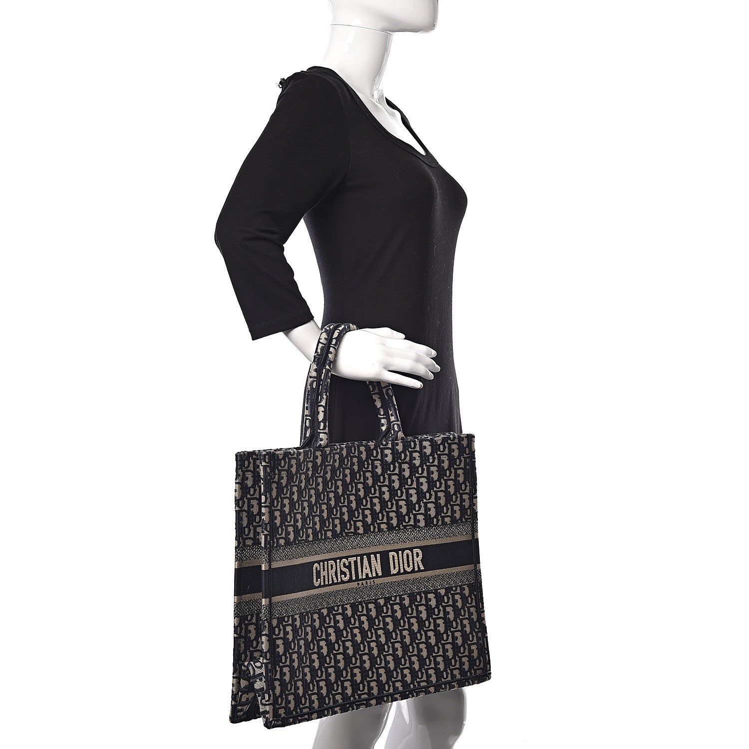 Christian Dior Oblique Book Tote Blue Multicolor 2 of 11
