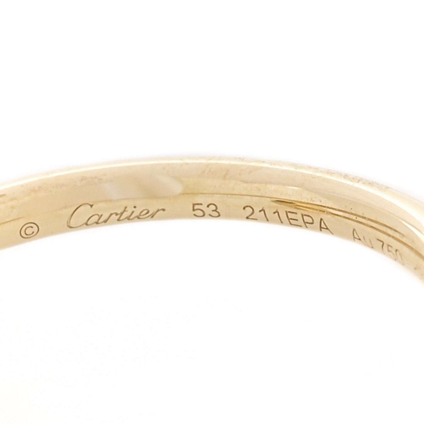 18K Yellow Gold Small Juste Un Clou Ring 53 6.25