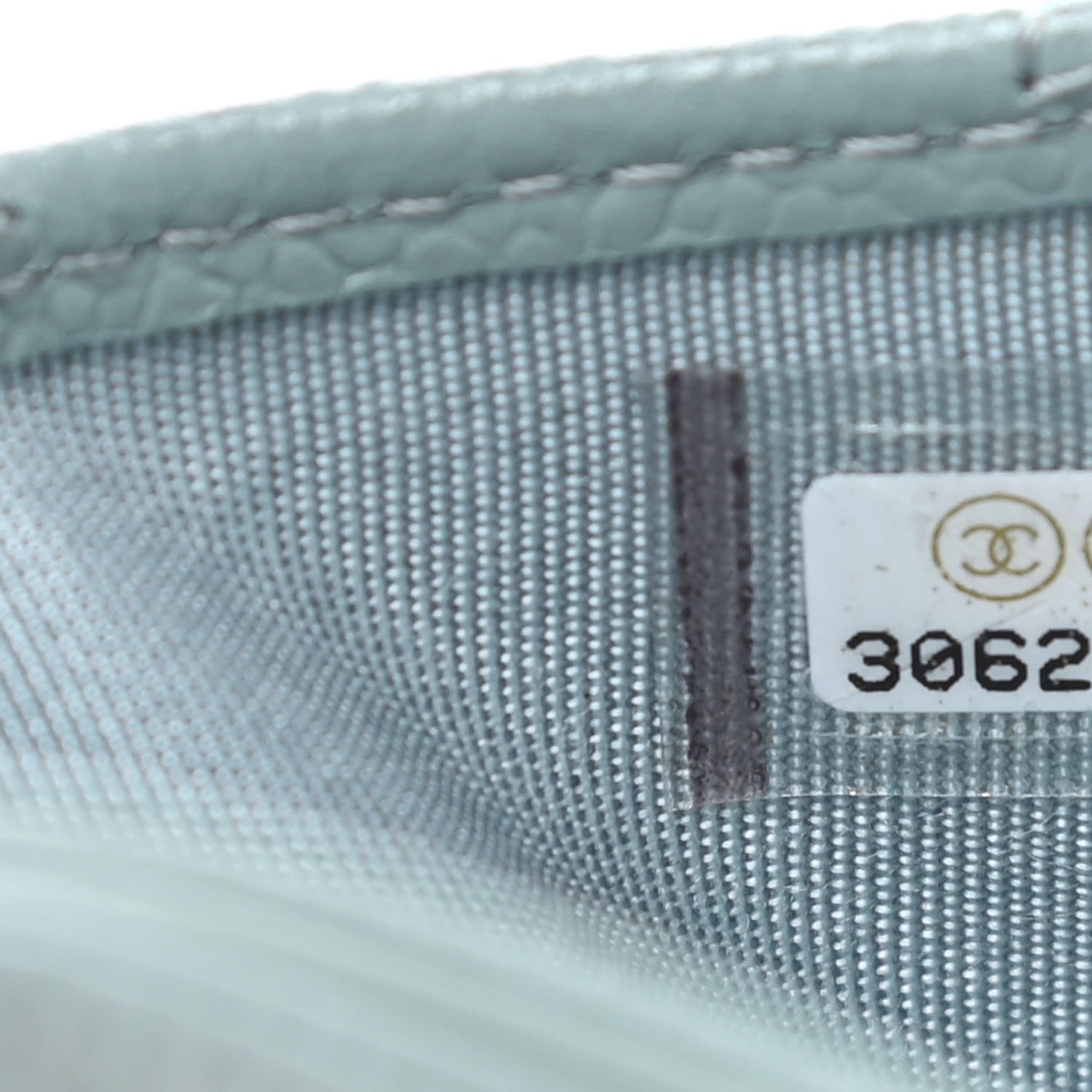 Chanel Caviar Quilted Card Holder Light Blue 8 of 9