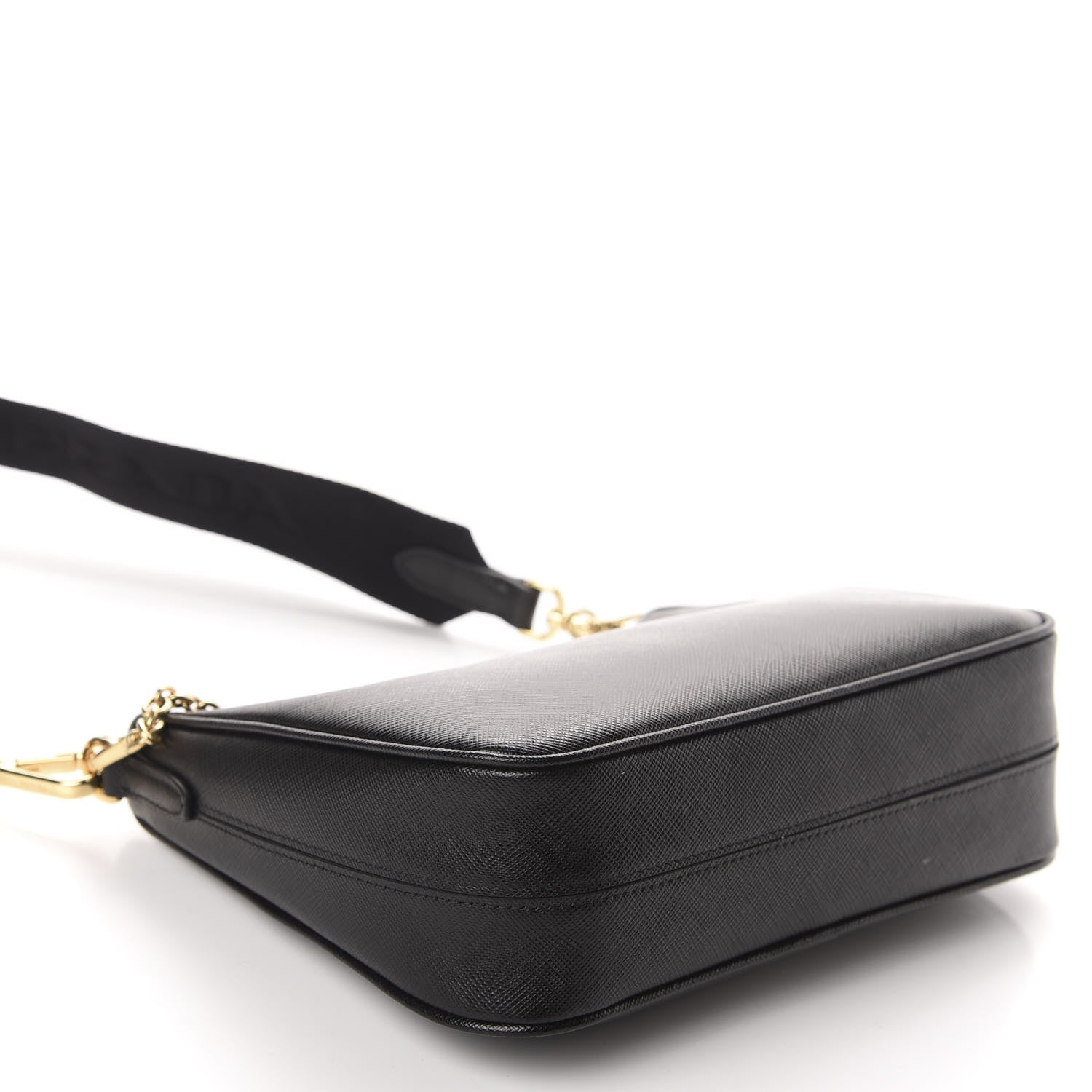 Prada Saffiano Lux Re-Edition 2005 Shoulder Bag Black 4 of 11