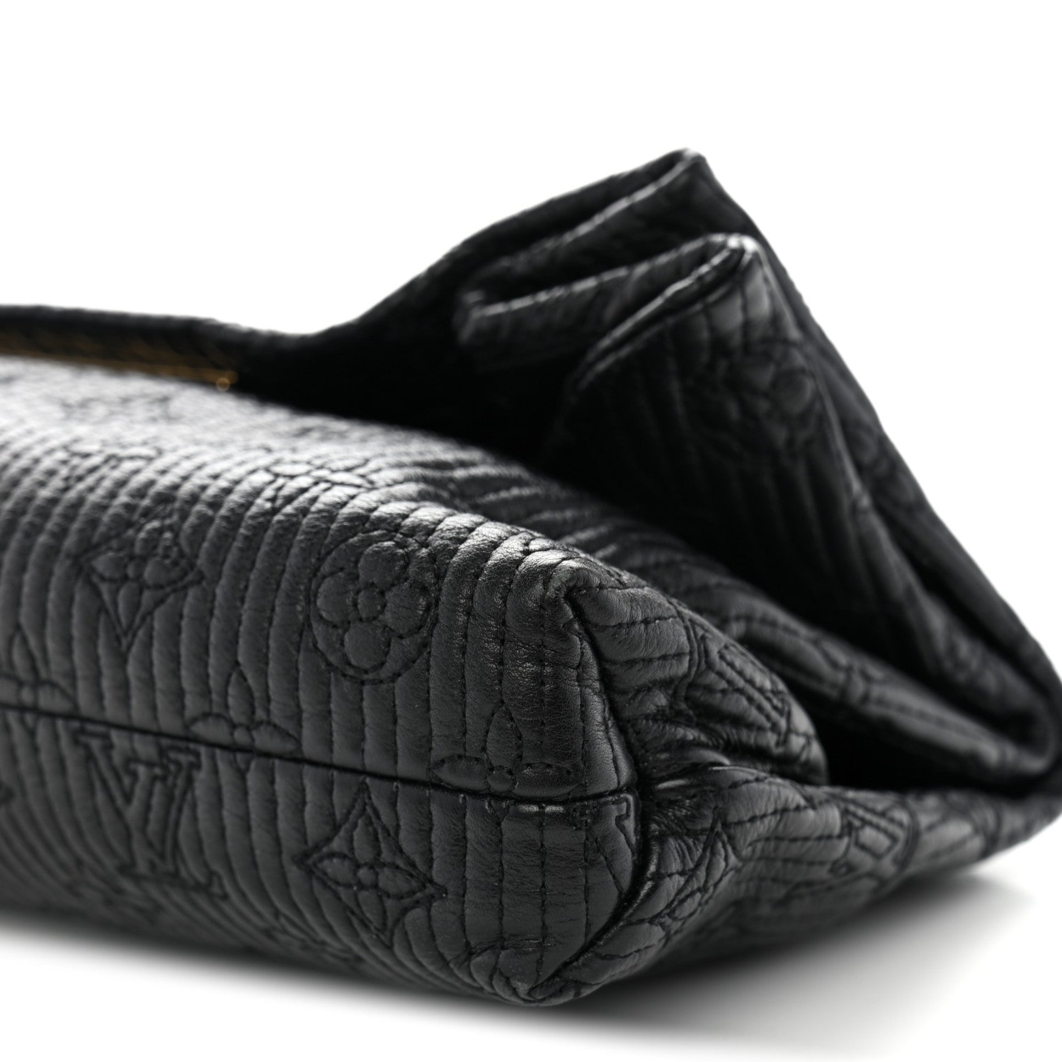 Louis Vuitton Calfskin Quilted Monogram Altair Clutch Black 10 of 10