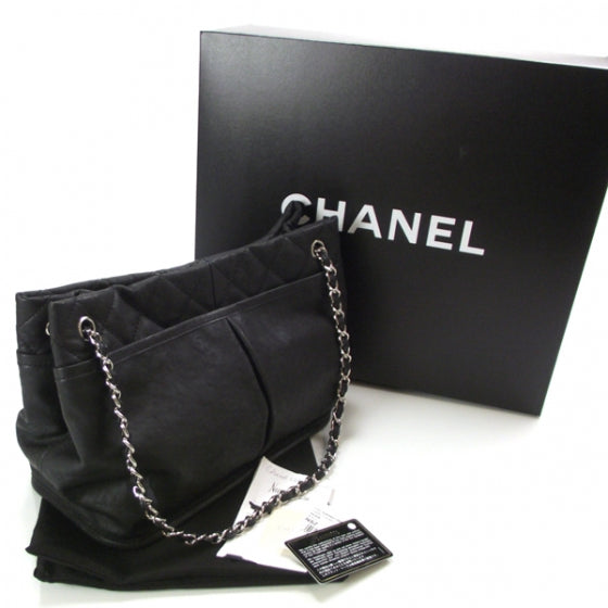 Leather Natural Beauty Tote Black