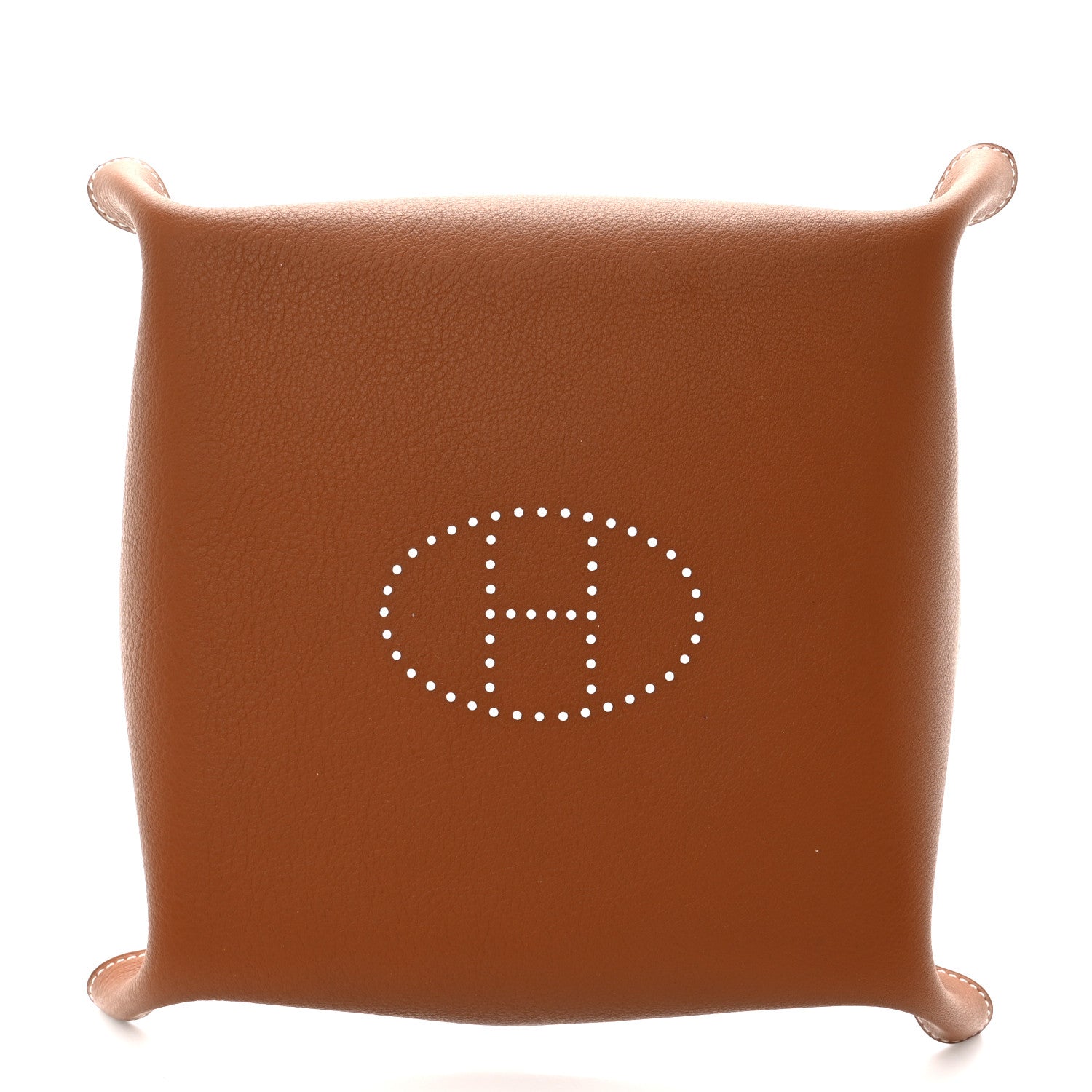 Hermes Taurillon Clemence Mises et Relances Change Tray Rouge H Gold 2 of 4