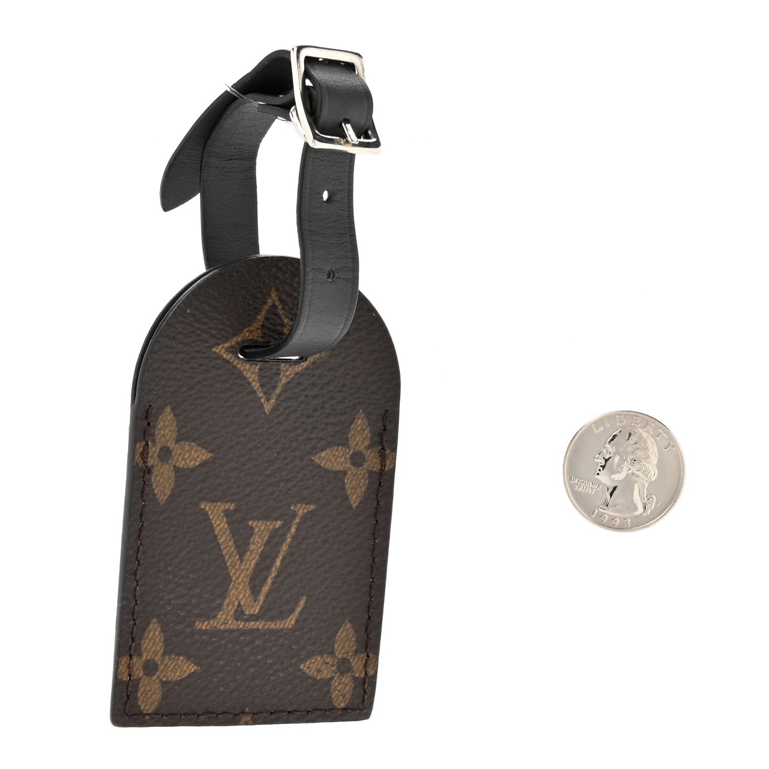 Louis Vuitton Monogram Luggage Tag Black 2 of 3