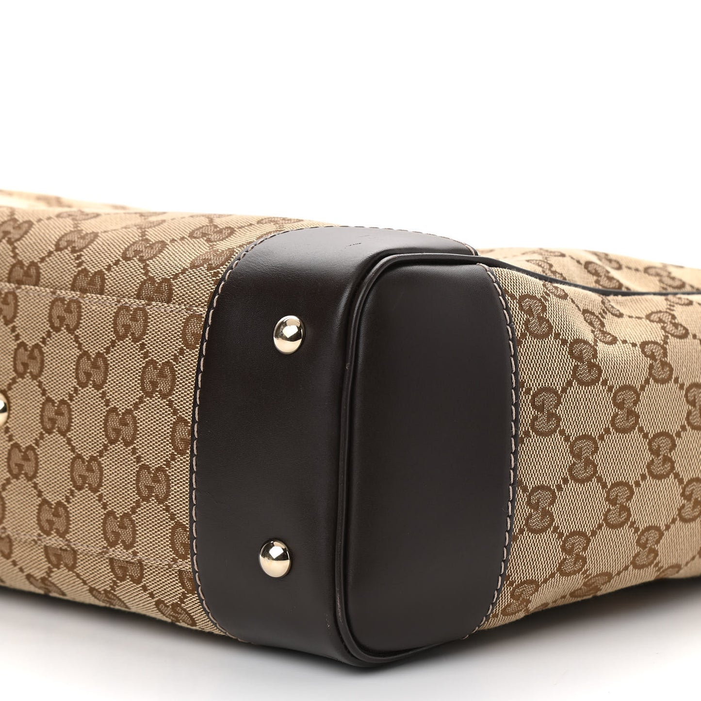 Monogram Web Medium Mayfair Tote Dark Brown