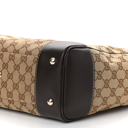 Gucci Monogram Web Medium Mayfair Tote Dark Brown 10 of 11
