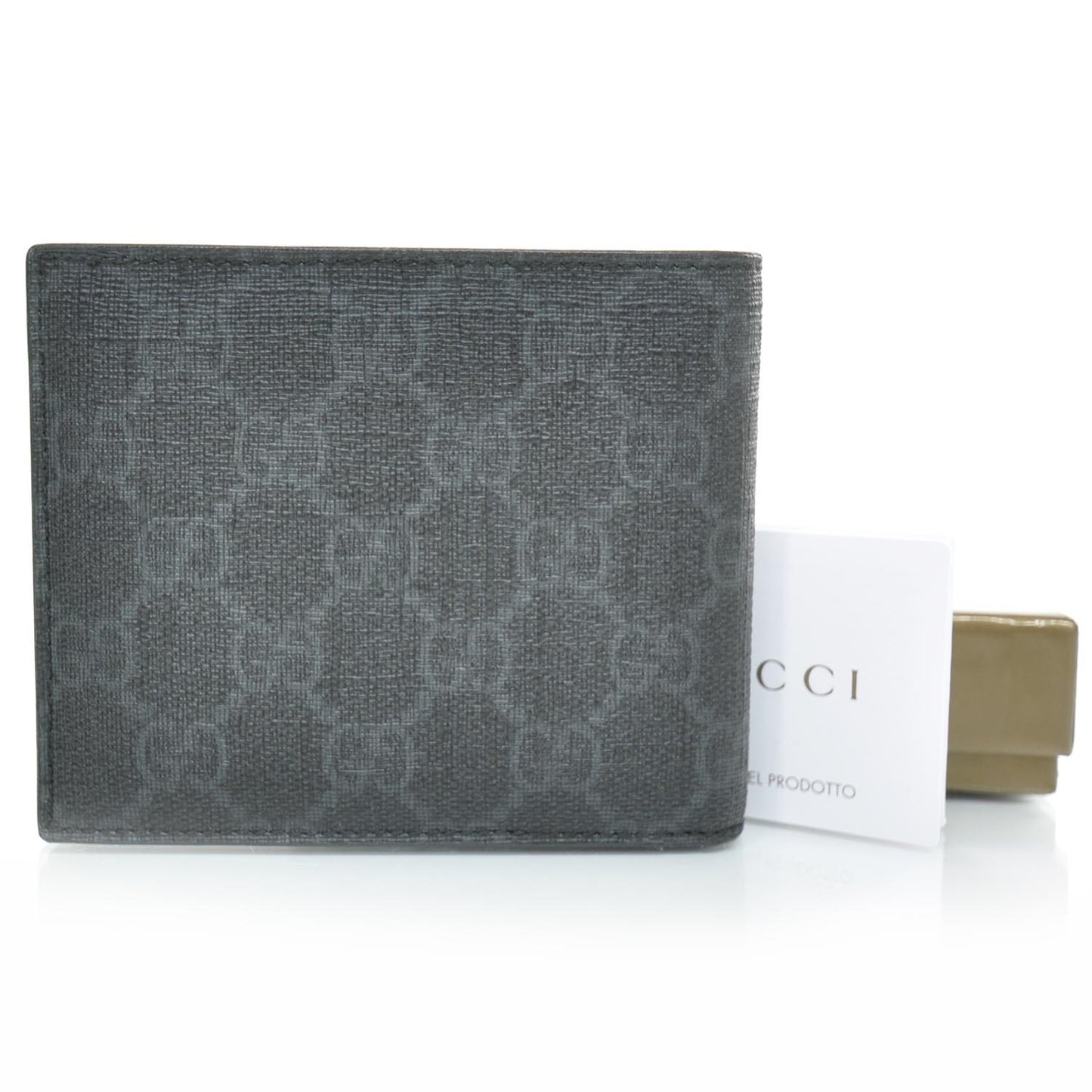 Mens GG Plus Monogram Bi-Fold Wallet Black