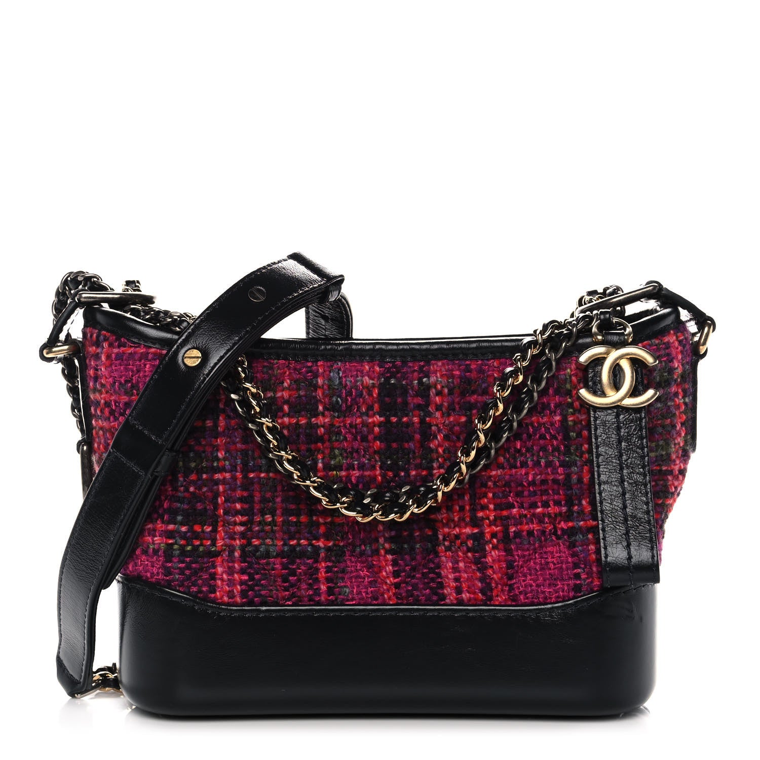 Chanel Tweed Calfskin Small Gabrielle Hobo Dark Navy 1 of 11