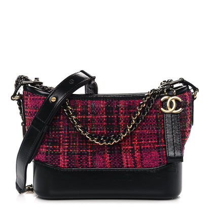 Chanel Tweed Calfskin Small Gabrielle Hobo Dark Navy 1 of 11