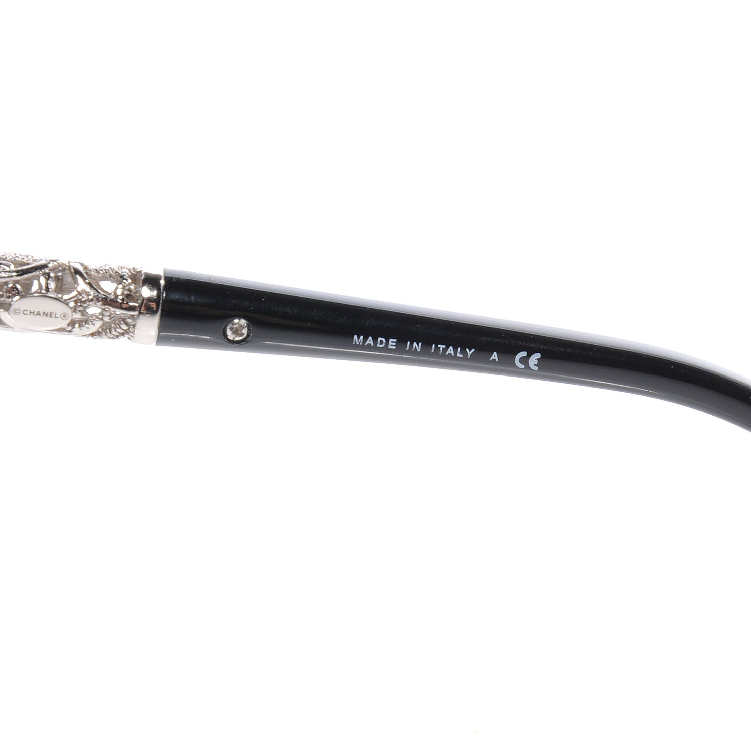 Chanel Bijoux Exclusive Sunglasses 5268 Black Silver 5 of 5