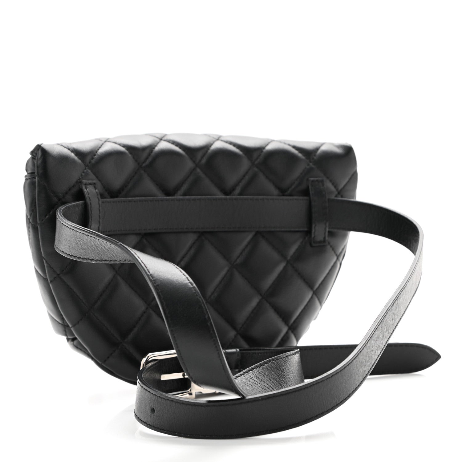 Chanel Lambskin Quilted Waist Belt Bag Black 3 of 14