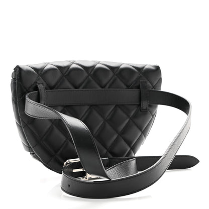 Chanel Lambskin Quilted Waist Belt Bag Black 3 of 14