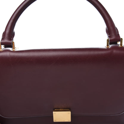 Celine Smooth Calfskin Small Bi-Color Trapeze Burgundy Azur 16 of 17