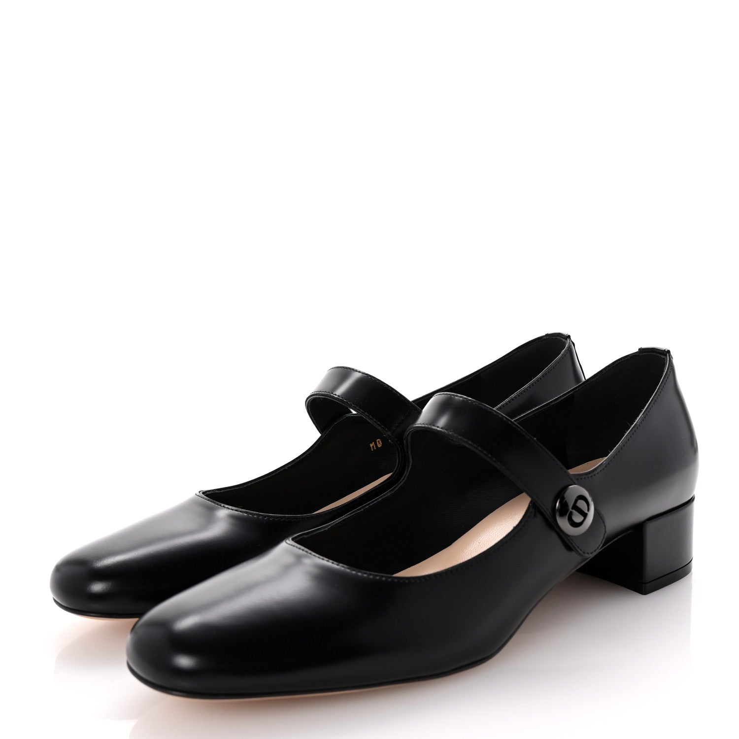 Christian Dior Brushed Calfskin Uniform 30mm Pumps 40 Black 4 of 10