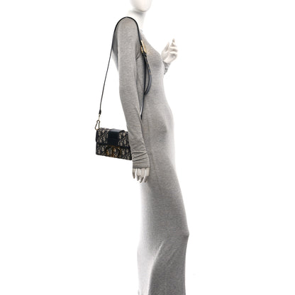 Christian Dior Oblique 30 Montaigne Box Bag Blue 2 of 12