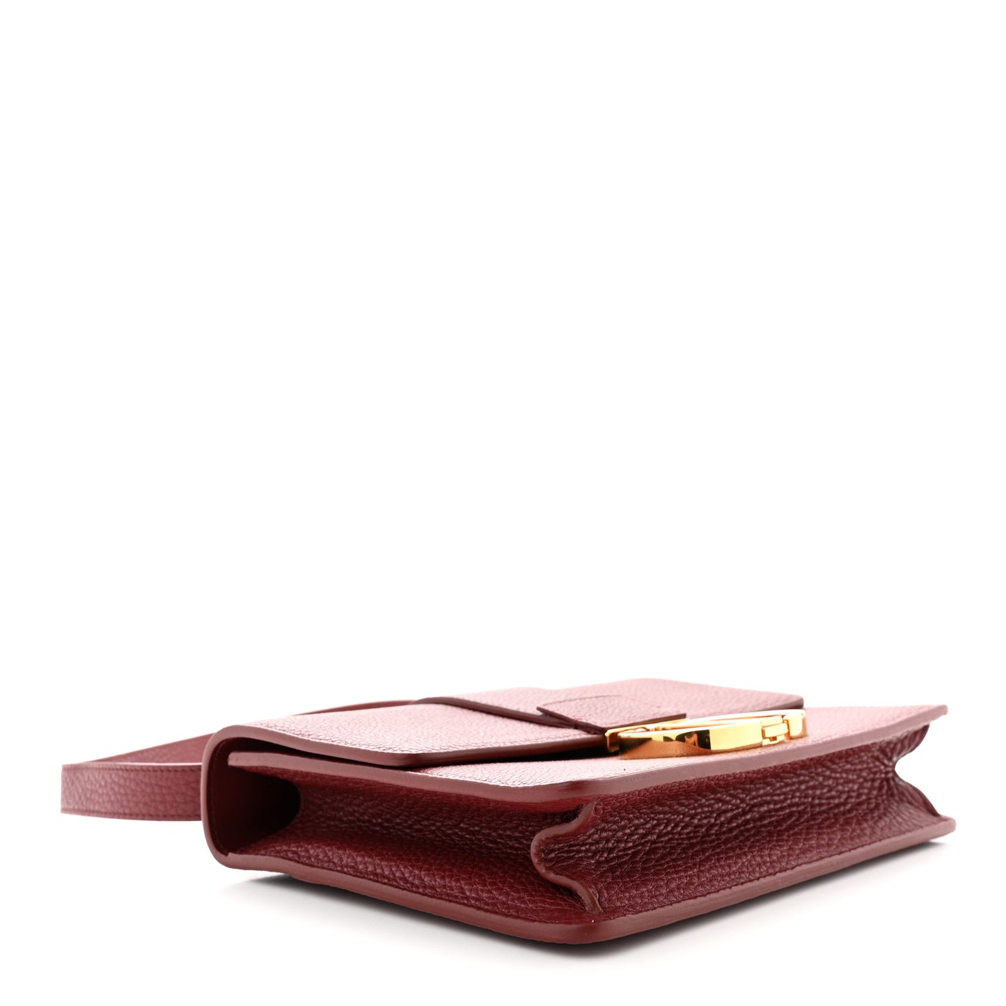 Grained Calfskin 30 Montaigne Flap Bag Red Brick