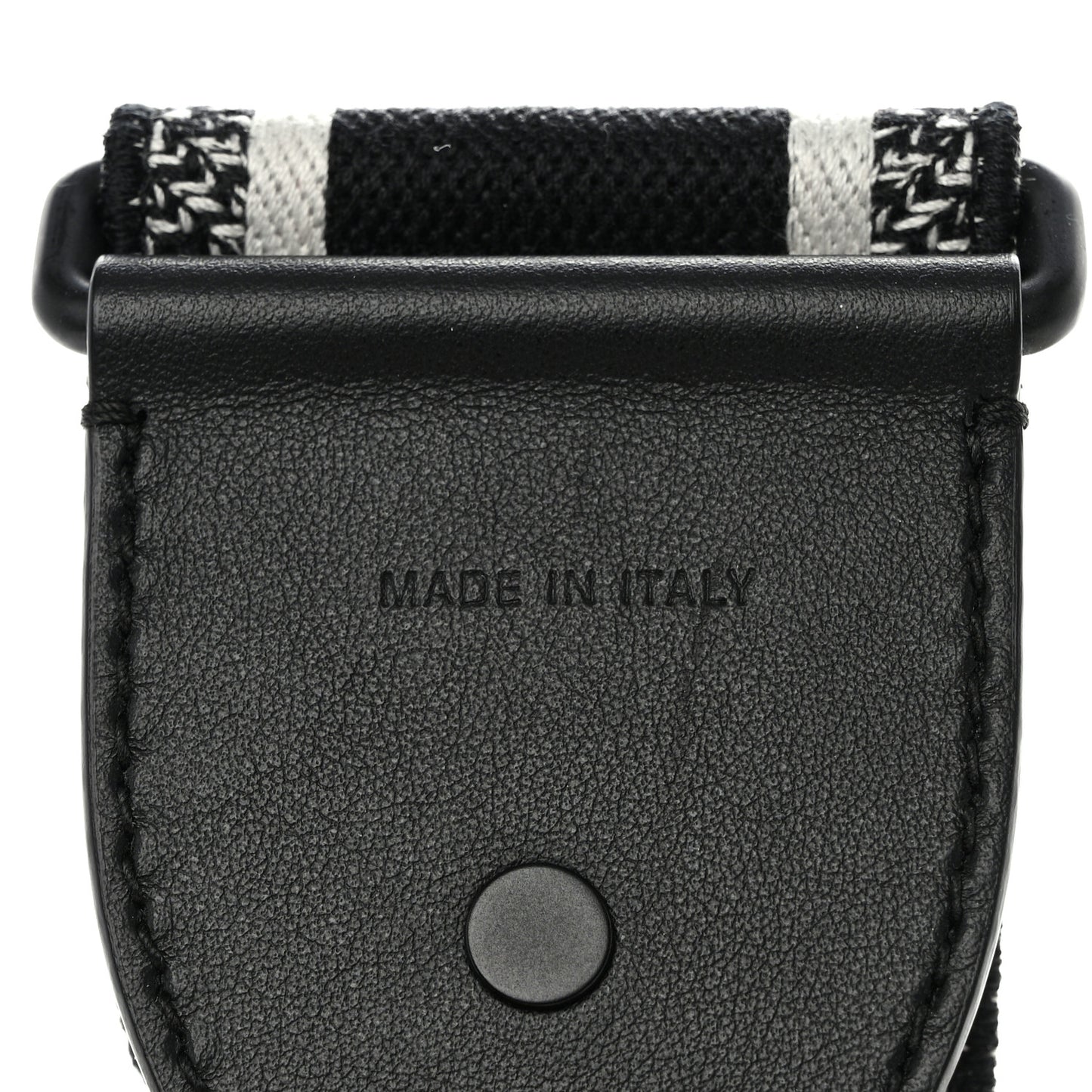 Canvas Embroidered Shoulder Strap Black Ultramatte