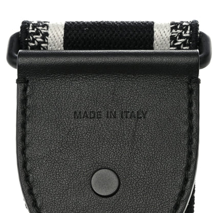 Christian Dior Canvas Embroidered Shoulder Strap Black Ultramatte 3 of 6