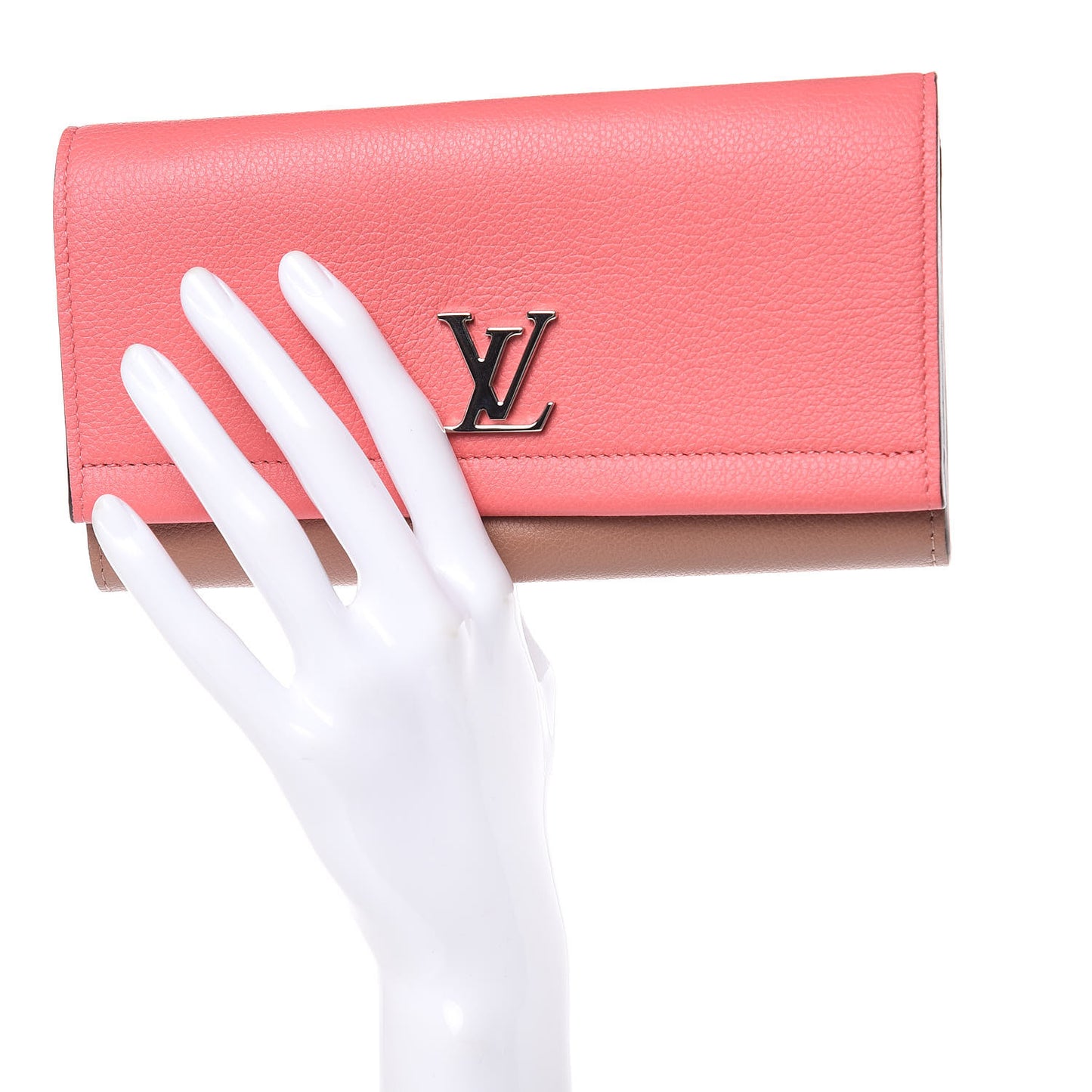 Calfskin Lockme II Wallet Blossom