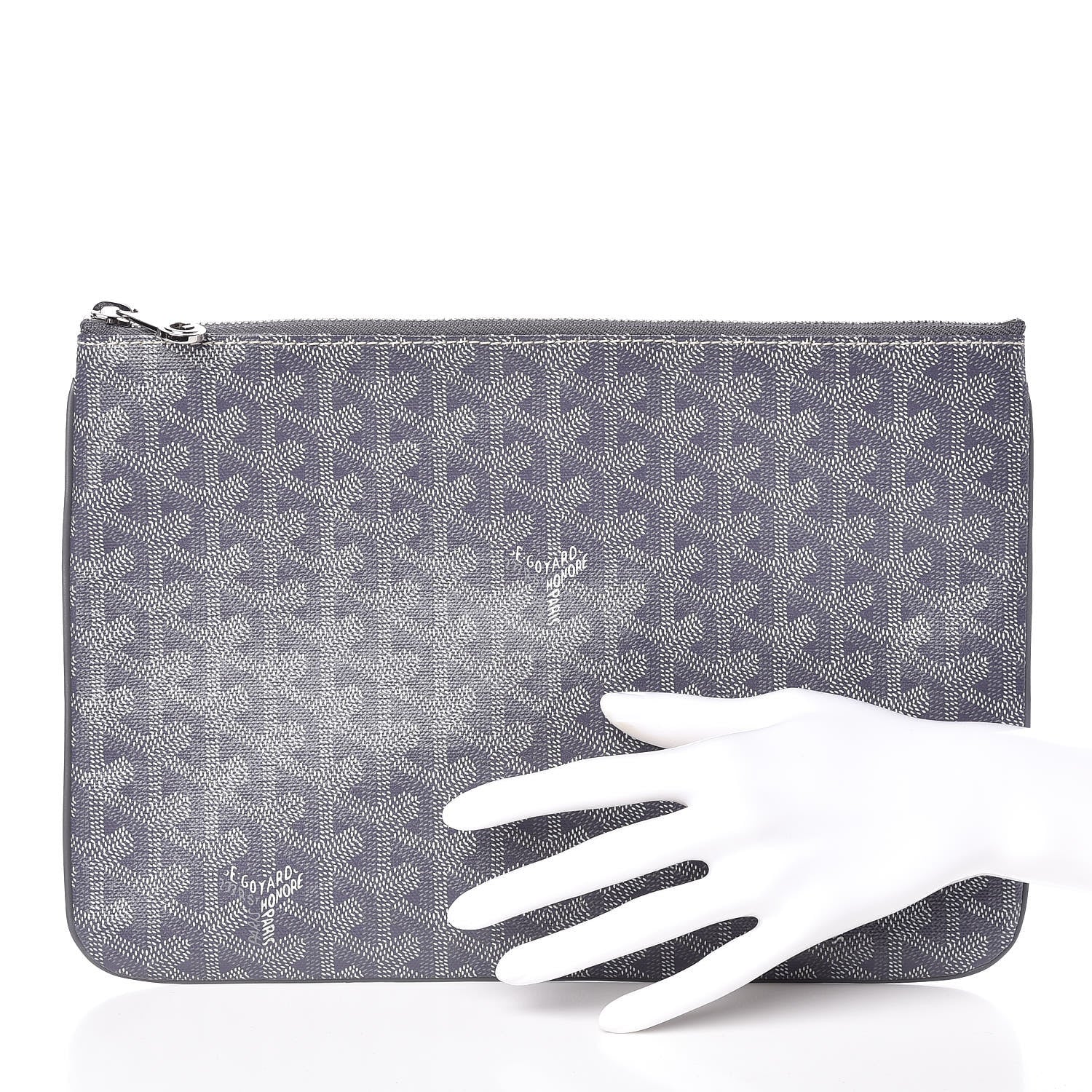 Goyard Goyardine Senat Pochette MM Grey 2 of 7