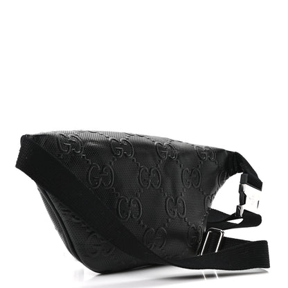 Gucci Calfskin GG Tennis Embossed Belt Bag Black 5 of 19