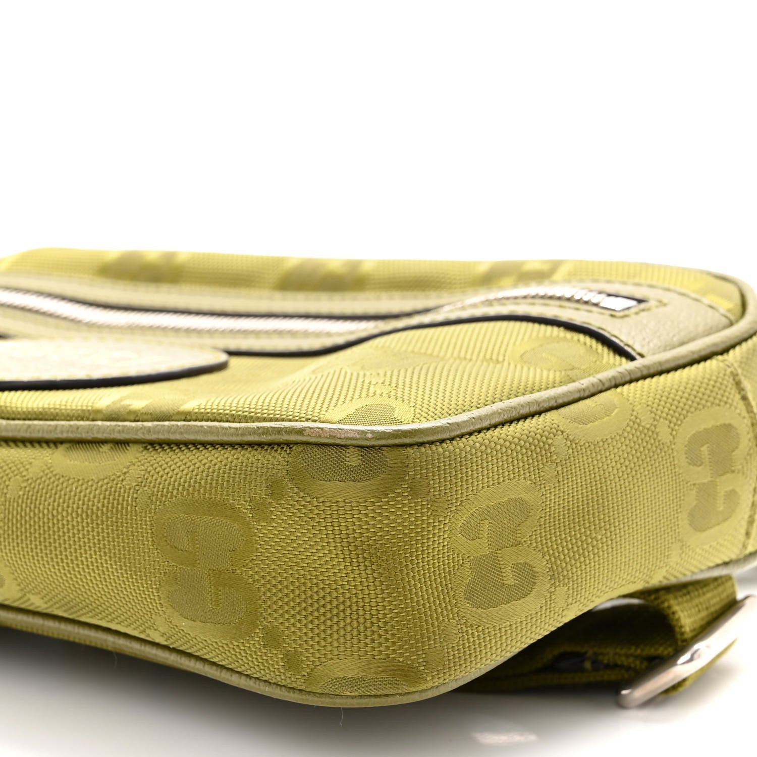 Gucci Econyl Nylon Monogram Off The Grid Belt Bag Juniper Green 9 of 9