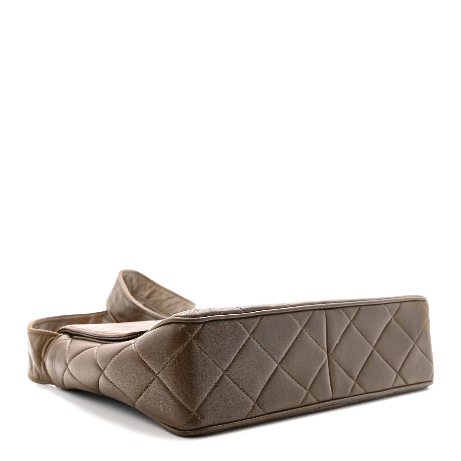 Chanel Lambskin Quilted CC Single Flap Shoulder Bag Brown 4 of 10