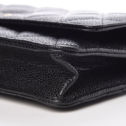Chanel Caviar Quilted Wallet On Chain WOC Black 10 of 11