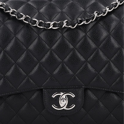 Chanel Caviar Quilted Maxi Double Flap Black 8 of 10