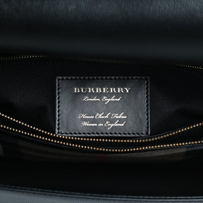 Burberry Derby Calfskin House Check Medium Camberley Black 6 of 12