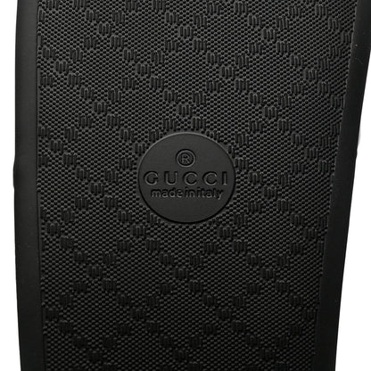 Gucci Nappa Miro Soft Calfskin Interlocking G Mens Slide Sandals 9 Black White 7 of 8