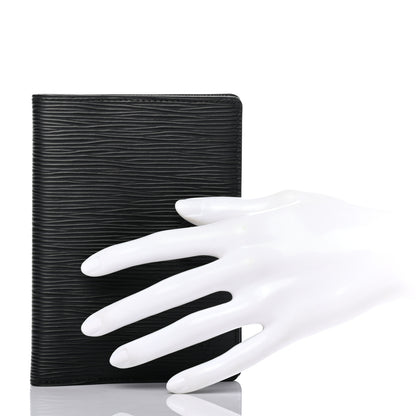 Louis Vuitton Epi Small Ring Agenda Cover Black 2 of 7