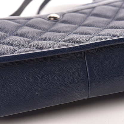 Chanel Caviar Iridescent Calfskin Quilted Medium Daily Carry Messenger Navy 12 of 16