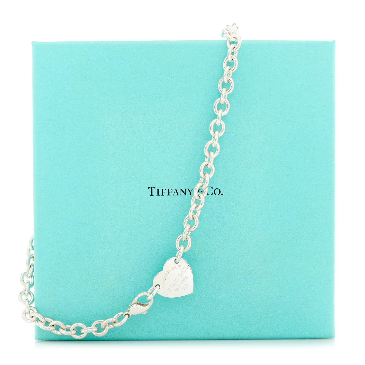 Tiffany Sterling Silver Return to Tiffany Heart Tag Choker Necklace 4 of 4