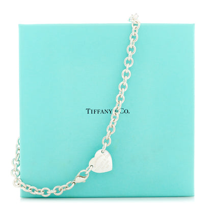 Tiffany Sterling Silver Return to Tiffany Heart Tag Choker Necklace 4 of 4