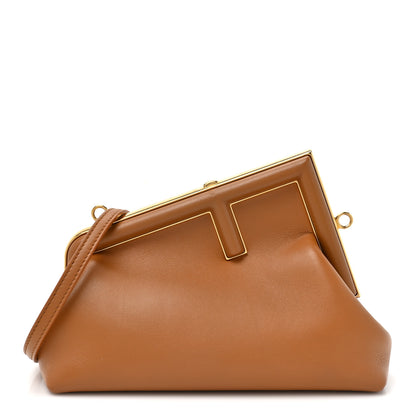 Fendi Shiny Nappa Small Fendi First Caramello 1 of 10