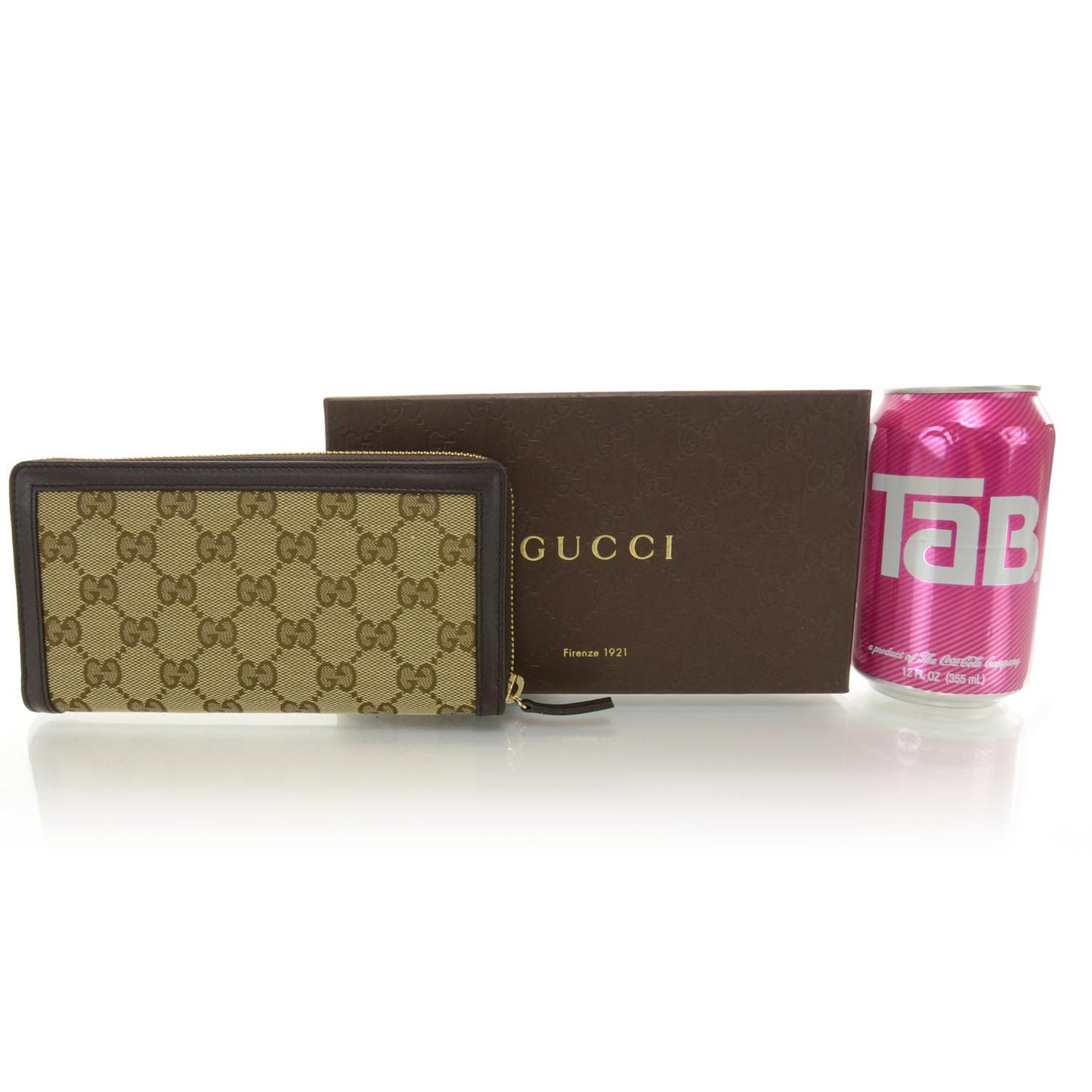 Monogram Margaux Calfskin Sukey Zip Around Wallet Beige Ebony Cocoa