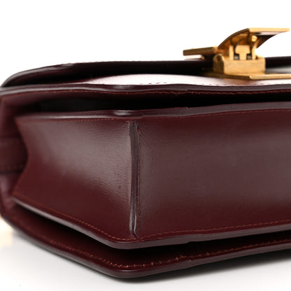 Celine Box Calfskin Small Classic Box Flap Bag Burgundy 9 of 14
