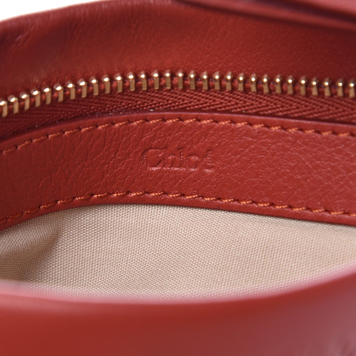 Calfskin Mini Roy Chain Pouch Earthy Red