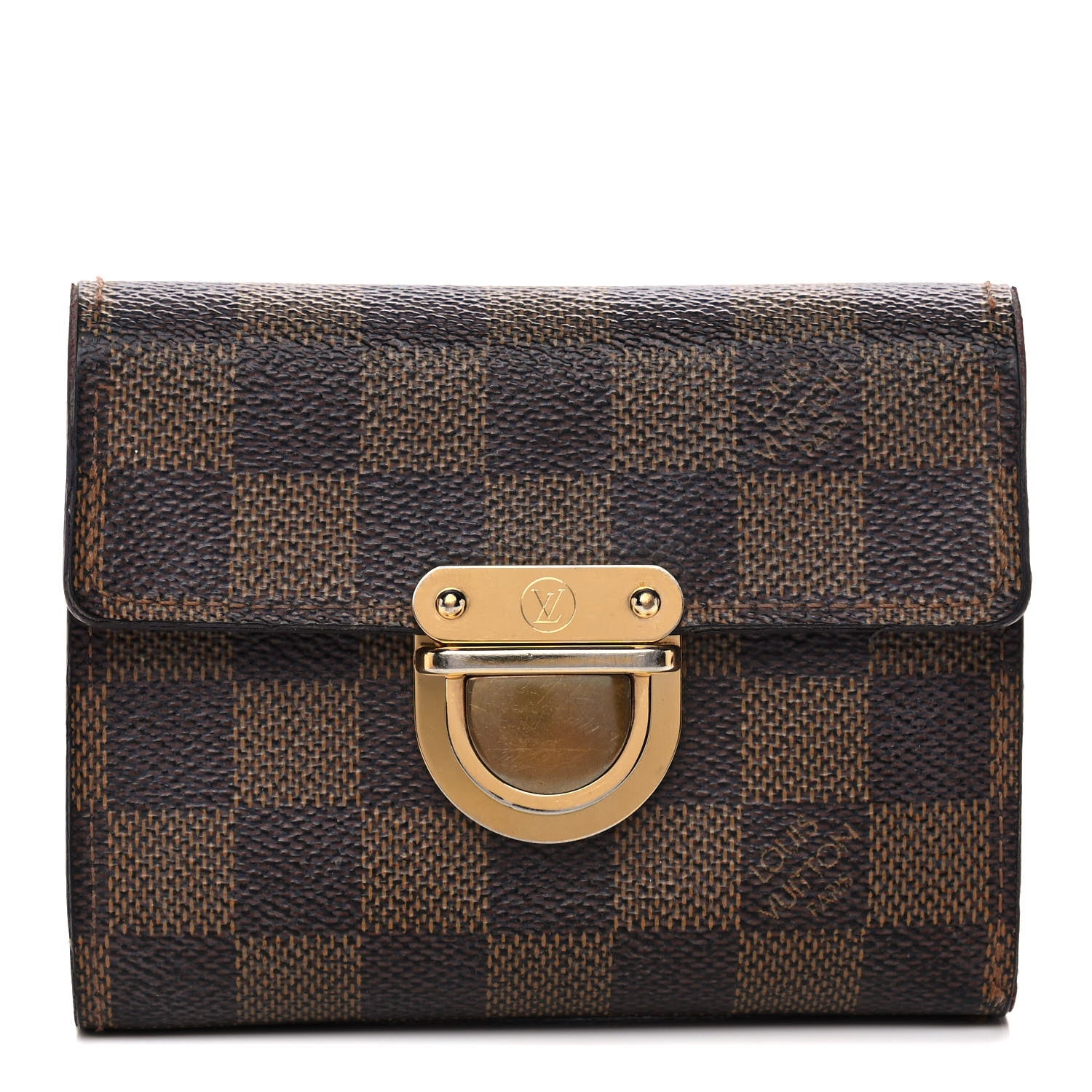 Louis Vuitton Damier Ebene Koala Compact Wallet 1 of 14