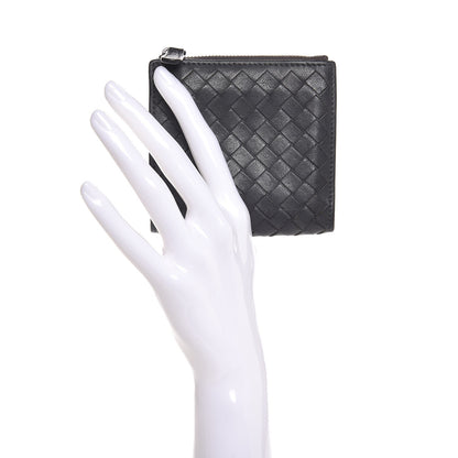 Bottega Veneta Nappa Intrecciato Bi-Fold Wallet Grey 2 of 9