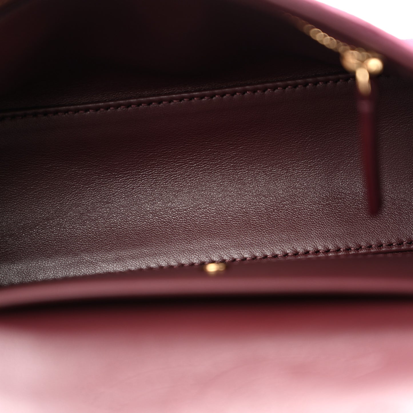 Suede Calfskin Mini Souplissimo Flap Burgundy